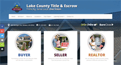 Desktop Screenshot of lakecotitle.com