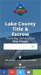 Mobile Screenshot of lakecotitle.com